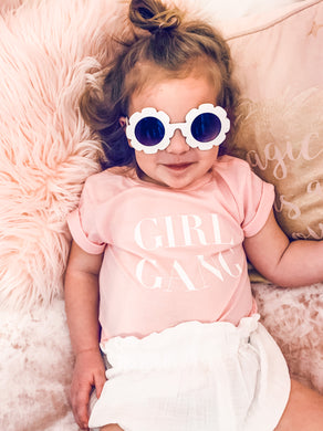Girl Gang Toddler/Kids Tee in Soft Pink